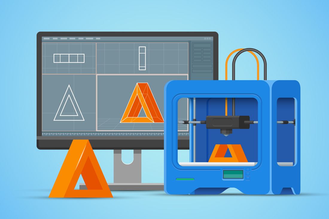 3D baskı ve 3d çizim